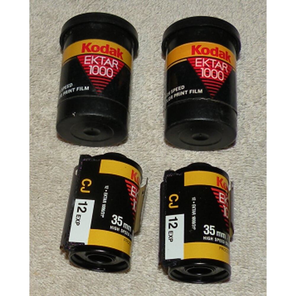 Lot 2 Rolls Kodak Ektar 1000 High Speed 35mm Color Print Film 24 Total Exposures